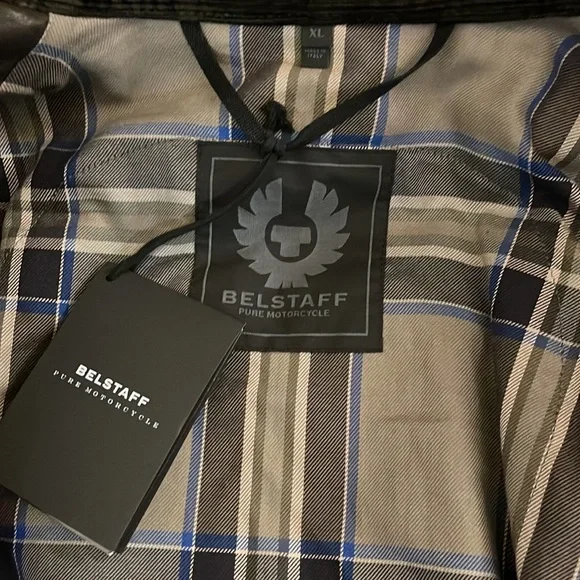 !SOLD! Belstaff Calf Leather Motorcycle Jacket with Removable Protective Armor - Picture 10 of 16